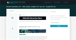 Desktop Screenshot of gamestop100.com