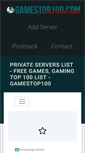 Mobile Screenshot of gamestop100.com